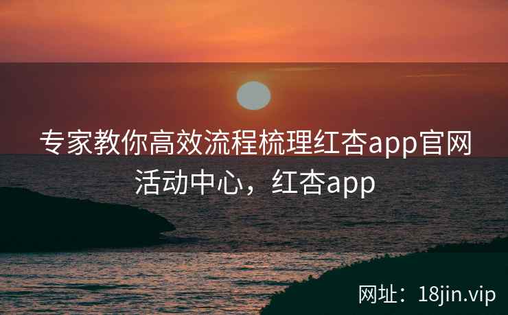 专家教你高效流程梳理红杏app官网活动中心，红杏app  第2张