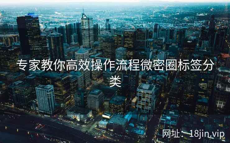 专家教你高效操作流程微密圈标签分类