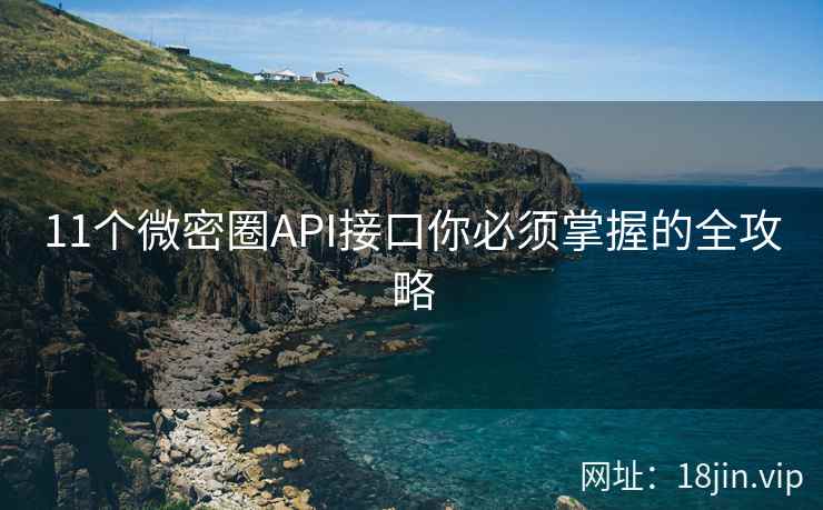 11个微密圈API接口你必须掌握的全攻略