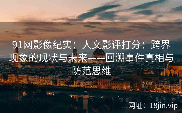 91网影像纪实：人文影评打分：跨界现象的现状与未来——回溯事件真相与防范思维
